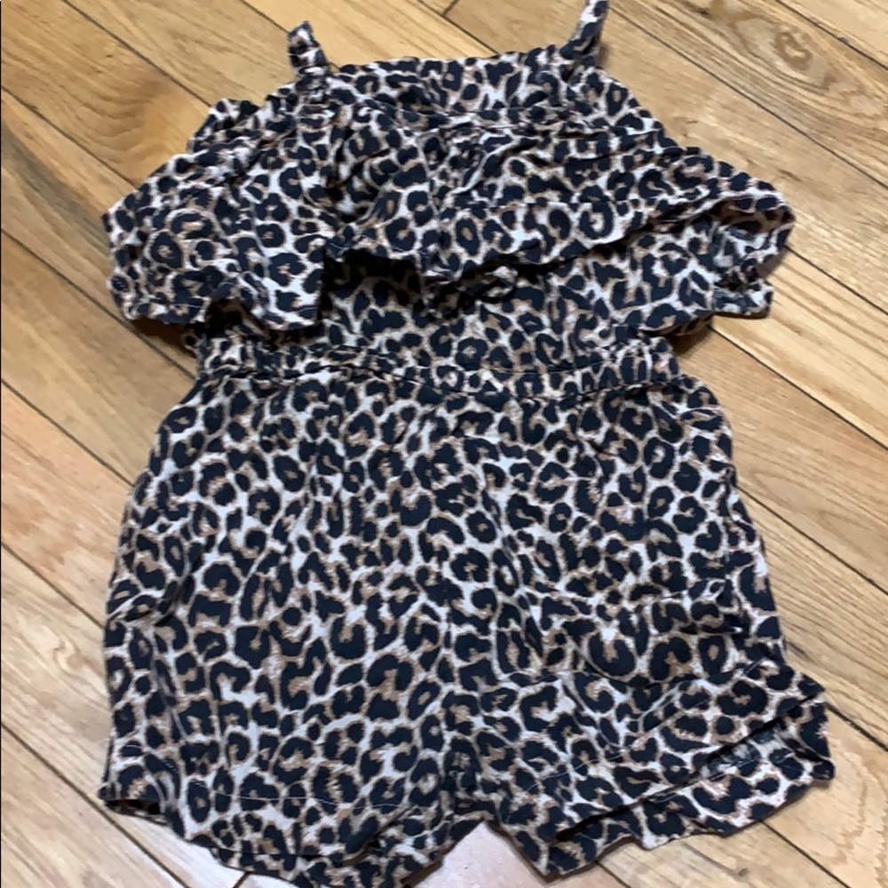 Toddler cheetah romper